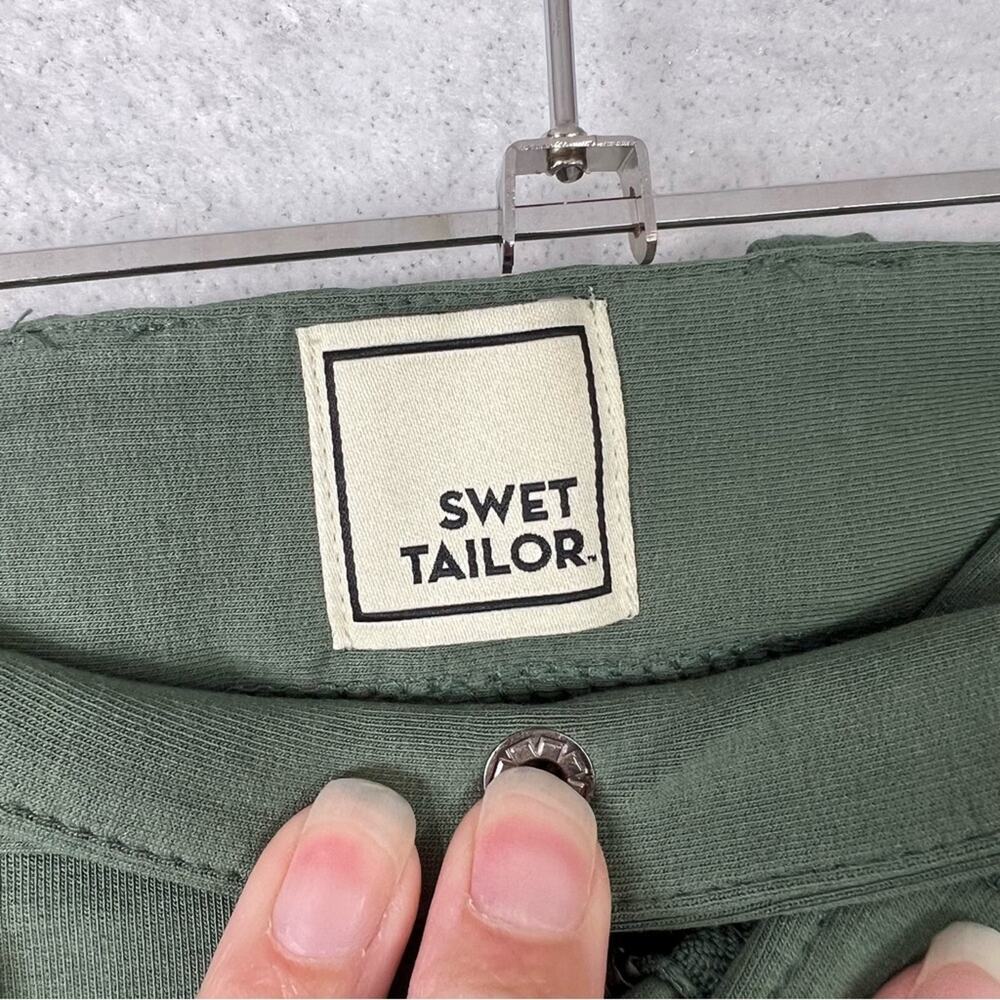 Swet Tailor Shorts The Everyday Chino Jersey Olive Pockets Stretch Golf 29 NEW - Picture 9 of 15